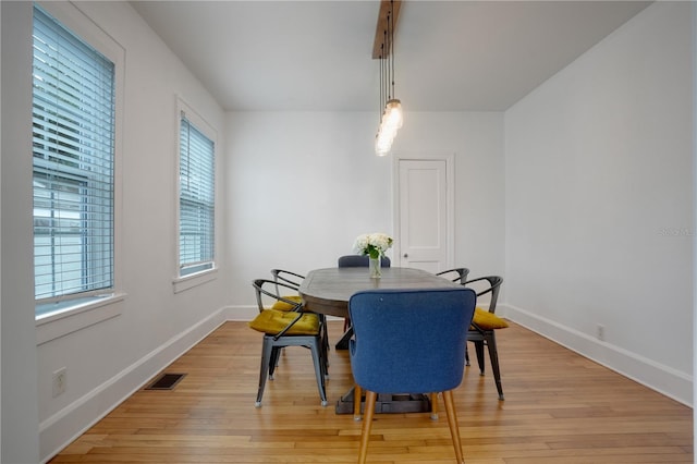 480 28th Ave N, Saint Petersburg, FL 33704 - dining room featuring baseboards and light wood-type flooring
