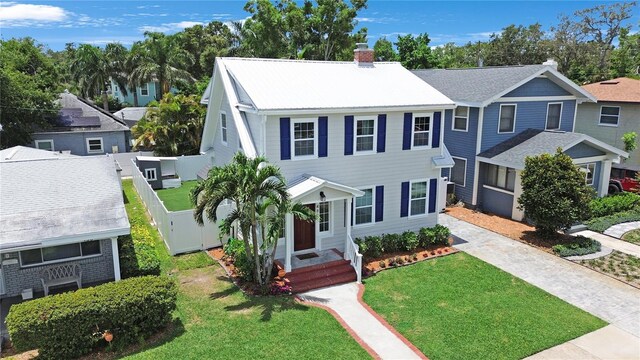 480 28th Ave N, Saint Petersburg, FL 33704 - view of front of property featuring a chimney and a residential view