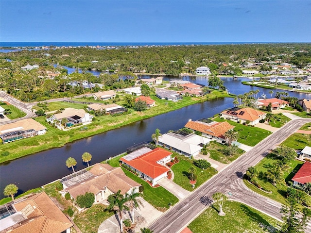 74 Windsor Dr, Englewood, FL 34223 - aerial view of residential area featuring a nearby body of water