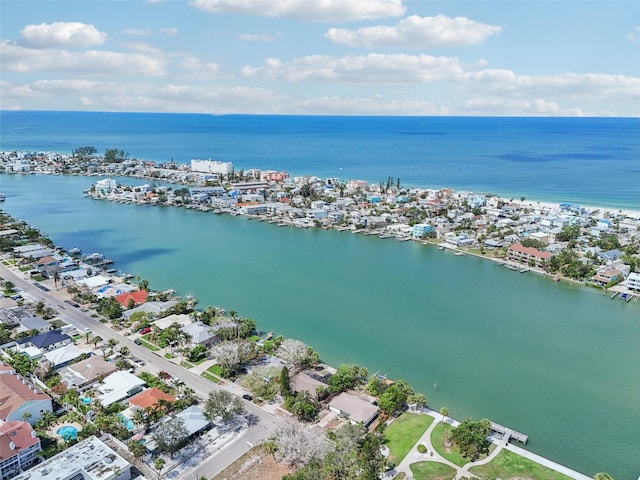 9300 Gulf Blvd, St Pete Beach, FL 33706 - aerial view of residential area with a nearby body of water