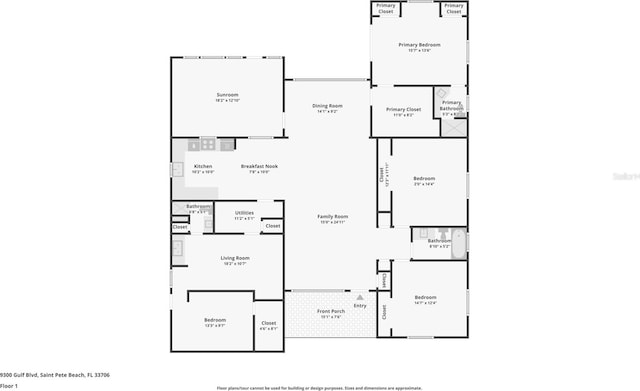 9300 Gulf Blvd, St Pete Beach, FL 33706 - room layout