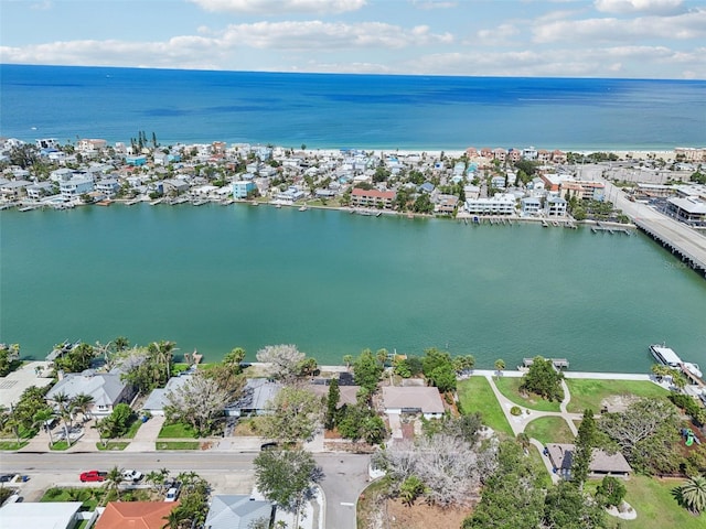 9300 Gulf Blvd, St Pete Beach, FL 33706 - aerial view of residential area featuring a large body of water