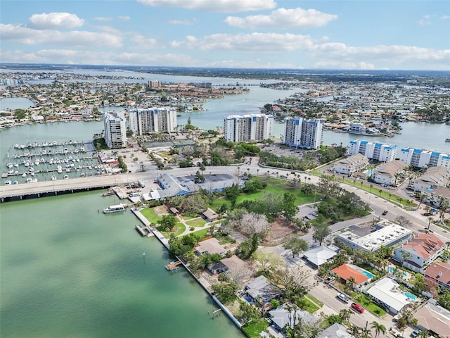 9300 Gulf Blvd, St Pete Beach, FL 33706 - aerial overview of property's location featuring a large body of water and nearby urban area
