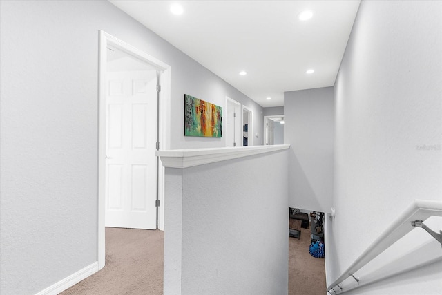 4644 Vignette Way, Sarasota, FL 34240 - hallway featuring carpet and recessed lighting