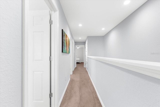 4644 Vignette Way, Sarasota, FL 34240 - hall featuring light colored carpet and recessed lighting