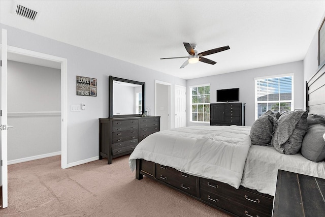 4644 Vignette Way, Sarasota, FL 34240 - bedroom featuring light carpet and ceiling fan