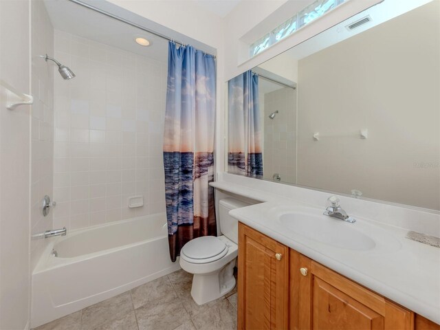 673 Crane Prairie Way, Osprey, FL 34229 - full bath with shower / bath combo, vanity, and tile patterned flooring