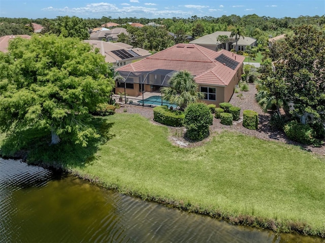 673 Crane Prairie Way, Osprey, FL 34229 - view from above of property featuring a nearby body of water