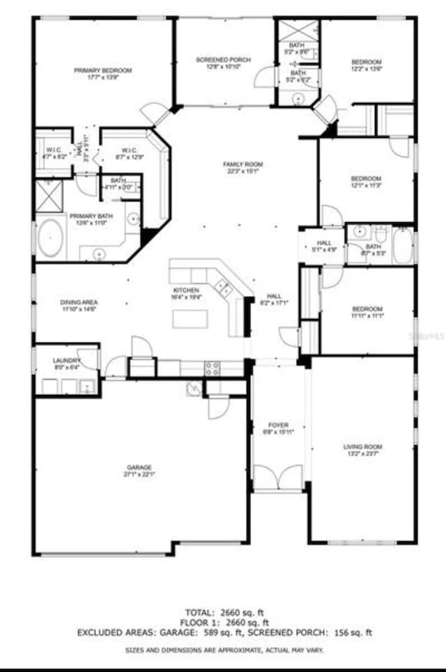 11324 77th St E, Parrish, FL 34219 - view of floor plan / room layout