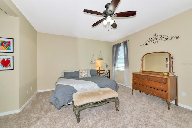11324 77th St E, Parrish, FL 34219 - bedroom with carpet flooring and a ceiling fan