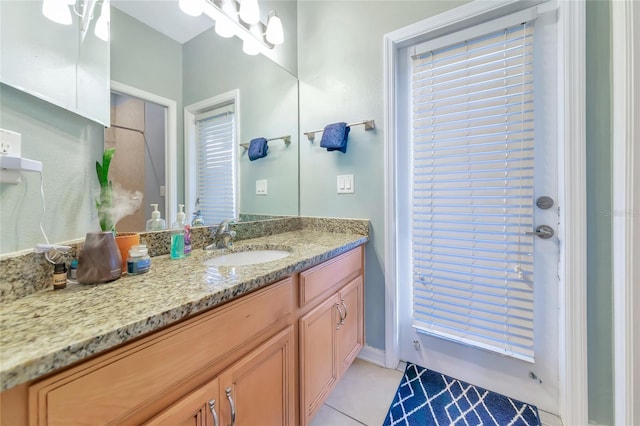 11324 77th St E, Parrish, FL 34219 - bathroom featuring vanity and tile patterned flooring