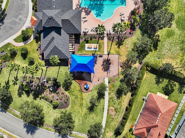 11324 77th St E, Parrish, FL 34219 - aerial view of a pool area