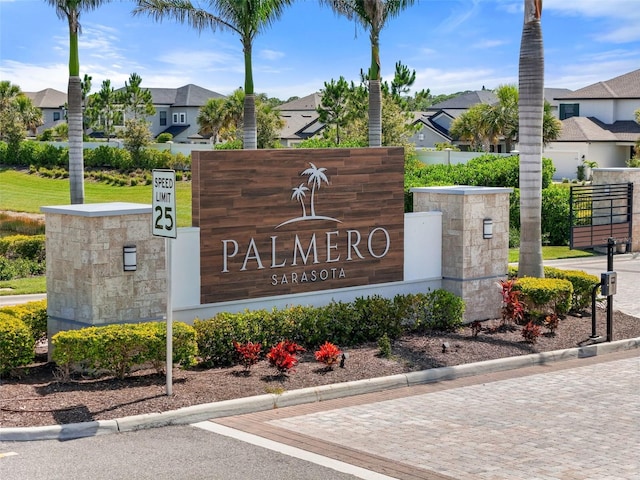 15316 Shady Palms Ln, Nokomis, FL 34275 - community sign with a residential view