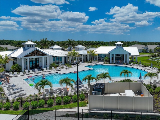 17333 Savory Mist Cir, Bradenton, FL 34211 - community pool with a patio