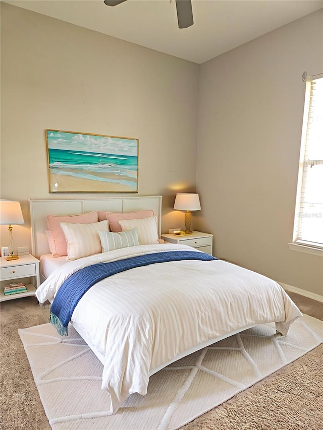 5146 Northridge Rd Unit 310, Sarasota, FL 34238 - carpeted bedroom with baseboards and ceiling fan