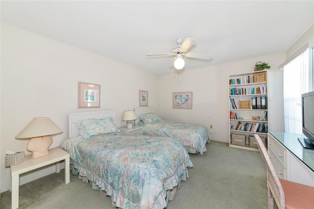1316 Perico Point Cir, Bradenton, FL 34209 - carpeted bedroom featuring a ceiling fan