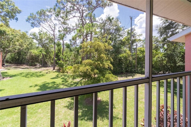 5500 Longwood Run Blvd Unit 203, Sarasota, FL 34243 - view of green lawn with a balcony