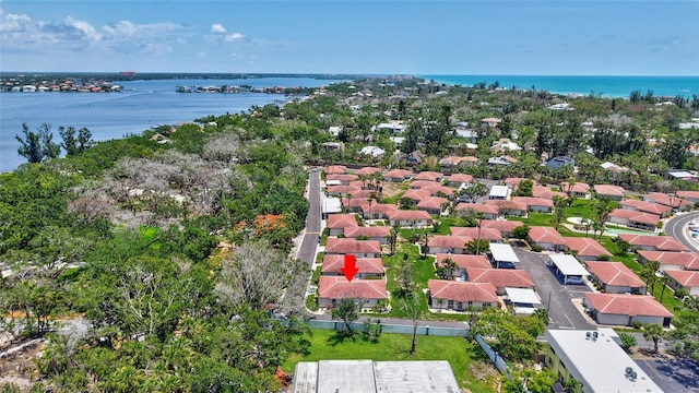 139 Vista Hermosa Cir, Sarasota, FL 34242 - aerial perspective of suburban area with a nearby body of water