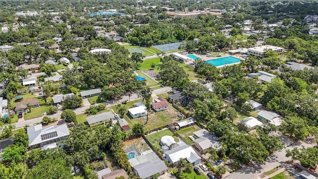 2558 Hawthorne St, Sarasota, FL 34239 - aerial overview of property's location with nearby suburban area