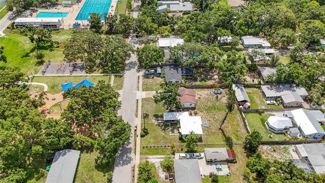 2558 Hawthorne St, Sarasota, FL 34239 - aerial perspective of suburban area with a pool