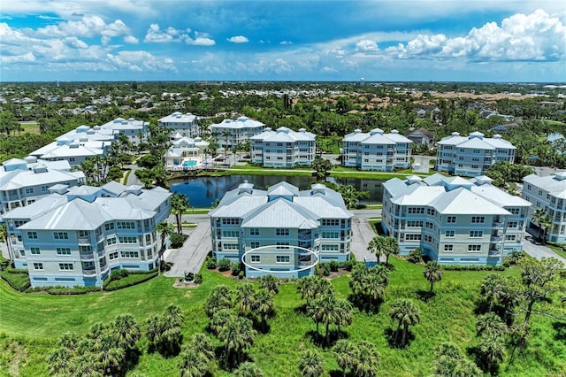7820 34th Ave W Unit 102, Bradenton, FL 34209 - aerial perspective of suburban area featuring a large body of water