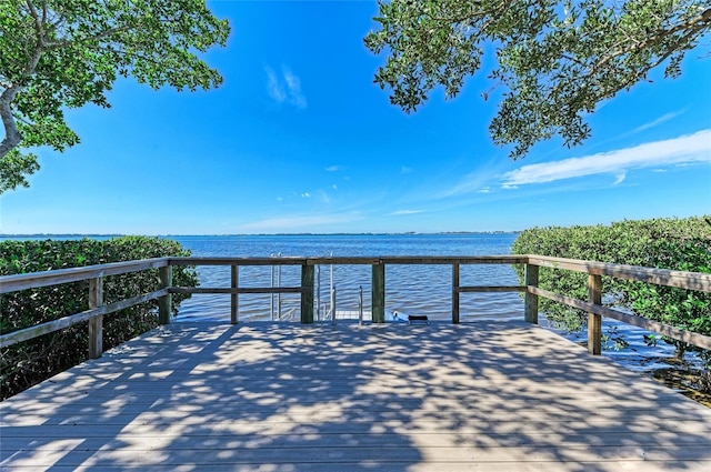 7820 34th Ave W Unit 102, Bradenton, FL 34209 - deck featuring a water view