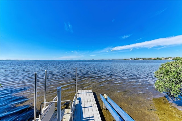 7820 34th Ave W Unit 102, Bradenton, FL 34209 - dock area featuring a water view