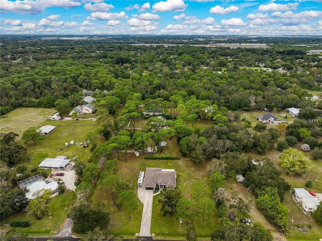 2912 51st St E, Bradenton, FL 34208 - aerial overview of property's location with a heavily wooded area