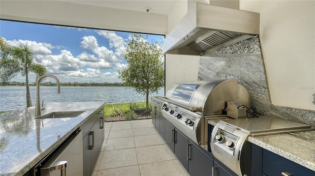 14665 Como Cir, Lakewood Ranch, FL 34202 - view of patio / terrace with a water view and area for grilling