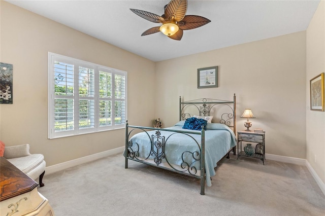 2070 Crystal Lake Trl, Bradenton, FL 34211 - carpeted bedroom featuring baseboards and a ceiling fan