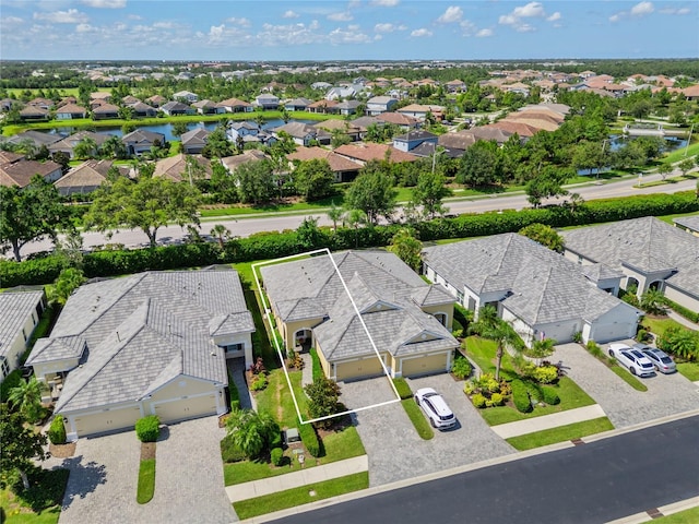2070 Crystal Lake Trl, Bradenton, FL 34211 - aerial view of residential area featuring property boundaries highlighted