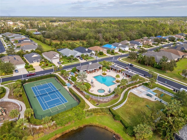 2070 Crystal Lake Trl, Bradenton, FL 34211 - drone / aerial view of a pool