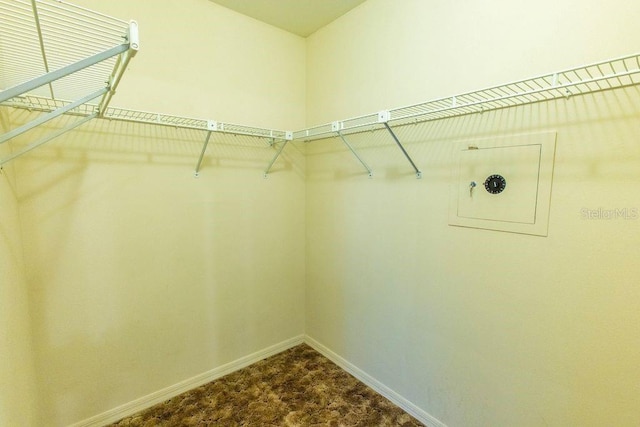 5213 20th Street Ct E, Bradenton, FL 34203 - walk in closet with dark colored carpet