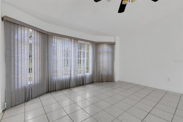 1026 Graham Rd, Venice, FL 34293 - empty room with a ceiling fan and tile patterned floors