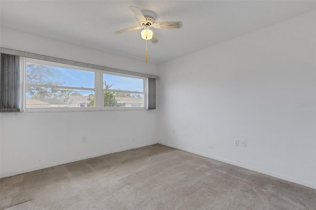 1026 Graham Rd, Venice, FL 34293 - carpeted empty room with a ceiling fan and baseboards