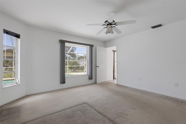 1026 Graham Rd, Venice, FL 34293 - spare room with carpet and a ceiling fan