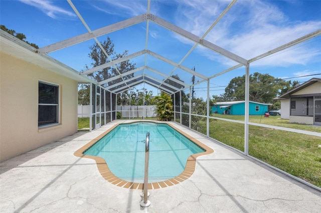 1026 Graham Rd, Venice, FL 34293 - view of pool with a patio and a lanai