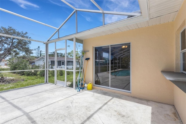 1026 Graham Rd, Venice, FL 34293 - unfurnished sunroom with lofted ceiling