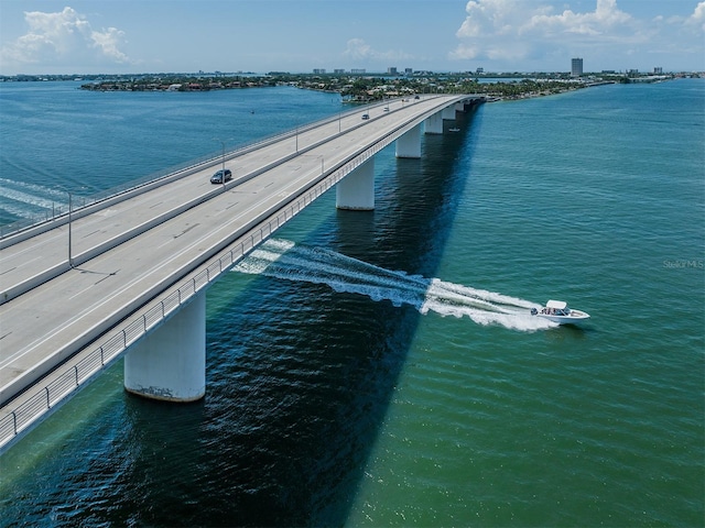 2933 Michigan St, Sarasota, FL 34237 - aerial view of a large body of water and a notable bridge