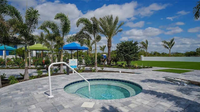 2321 Blue Mahoe Ln, Sarasota, FL 34240 - view of pool with a community hot tub