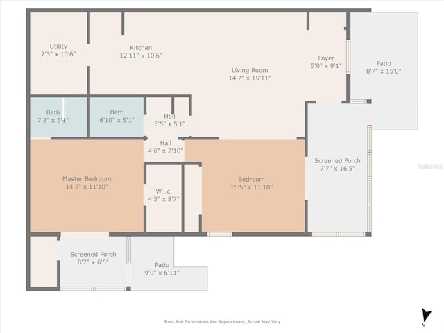 4165 66th Street Cir W Unit H, Bradenton, FL 34209 - view of property floor plan