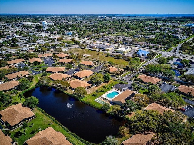 4165 66th Street Cir W Unit H, Bradenton, FL 34209 - aerial overview of property's location with a nearby body of water and a pool area