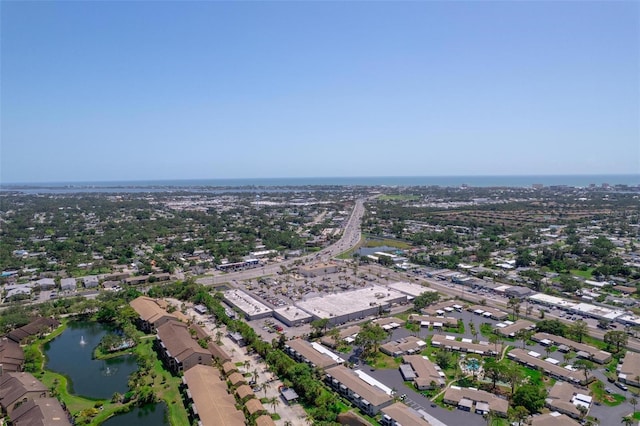 5410 Matthew Ct, Sarasota, FL 34231 - aerial overview of property's location featuring a large body of water