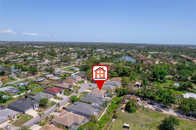 5410 Matthew Ct, Sarasota, FL 34231 - aerial view of property and surrounding area featuring nearby suburban area and a nearby body of water