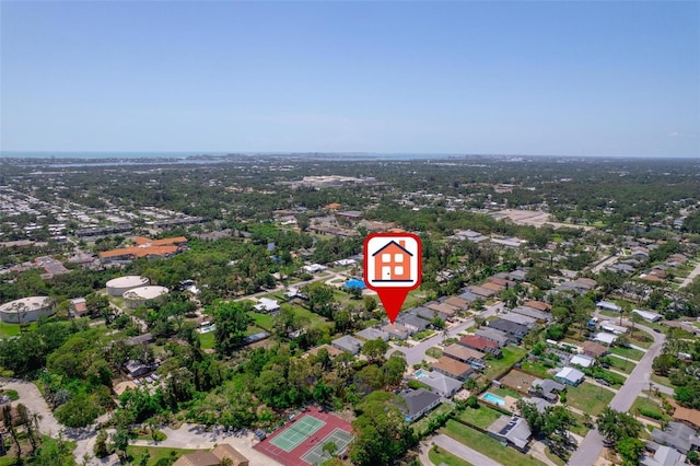 5410 Matthew Ct, Sarasota, FL 34231 - aerial view of property and surrounding area featuring nearby suburban area