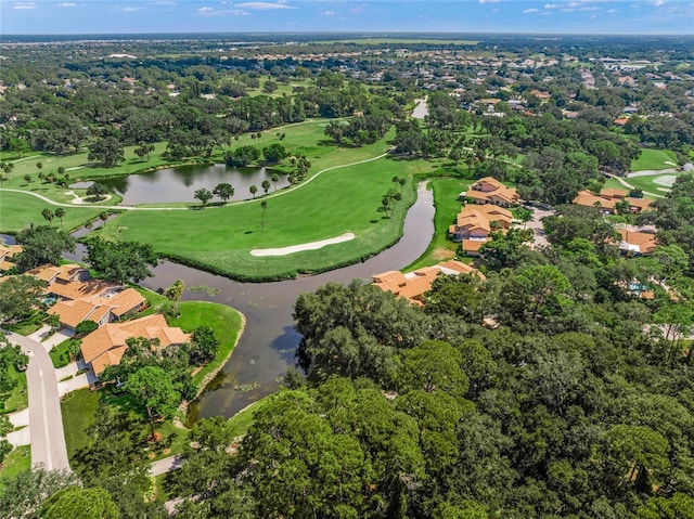 4637 Willow Wood Cir Unit 44, Sarasota, FL 34241 - aerial overview of property's location with a large body of water, a local golf course, and nearby suburban area