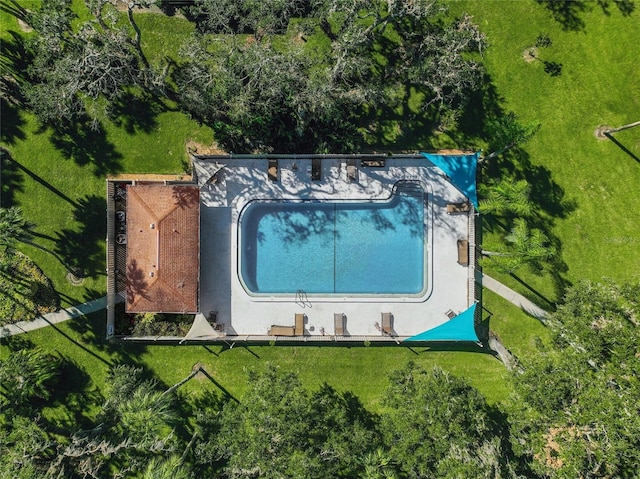 4637 Willow Wood Cir Unit 44, Sarasota, FL 34241 - aerial view of property and surrounding area with a pool area