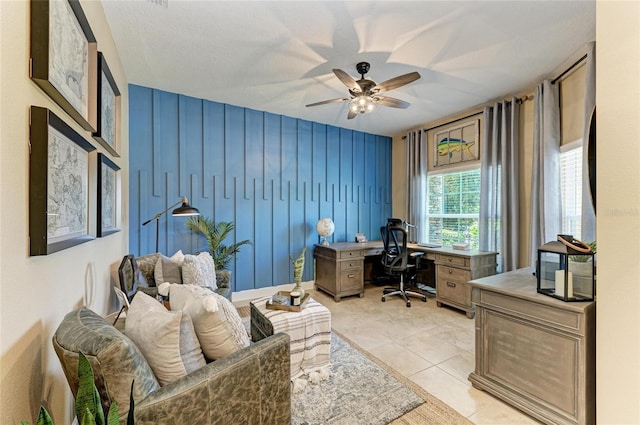 5307 65th Ter E, Ellenton, FL 34222 - office area with a ceiling fan