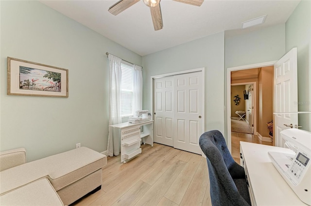 5307 65th Ter E, Ellenton, FL 34222 - office space with light wood-style floors and ceiling fan