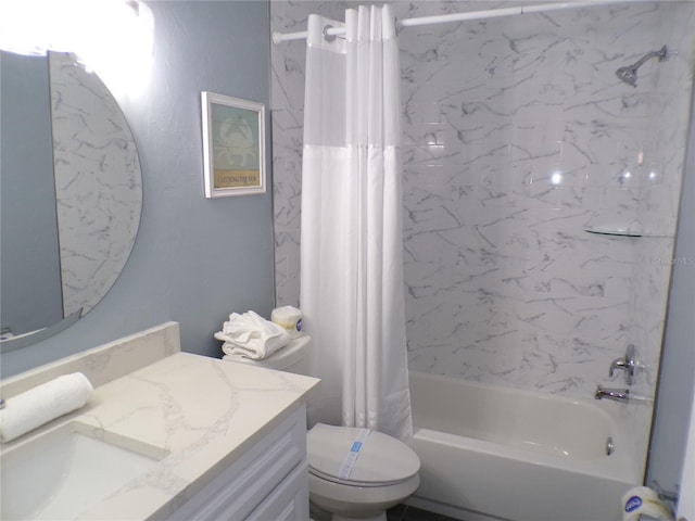 1801 Gulf Dr N Unit 207, Bradenton Beach, FL 34217 - bathroom with shower / bathtub combination with curtain and vanity